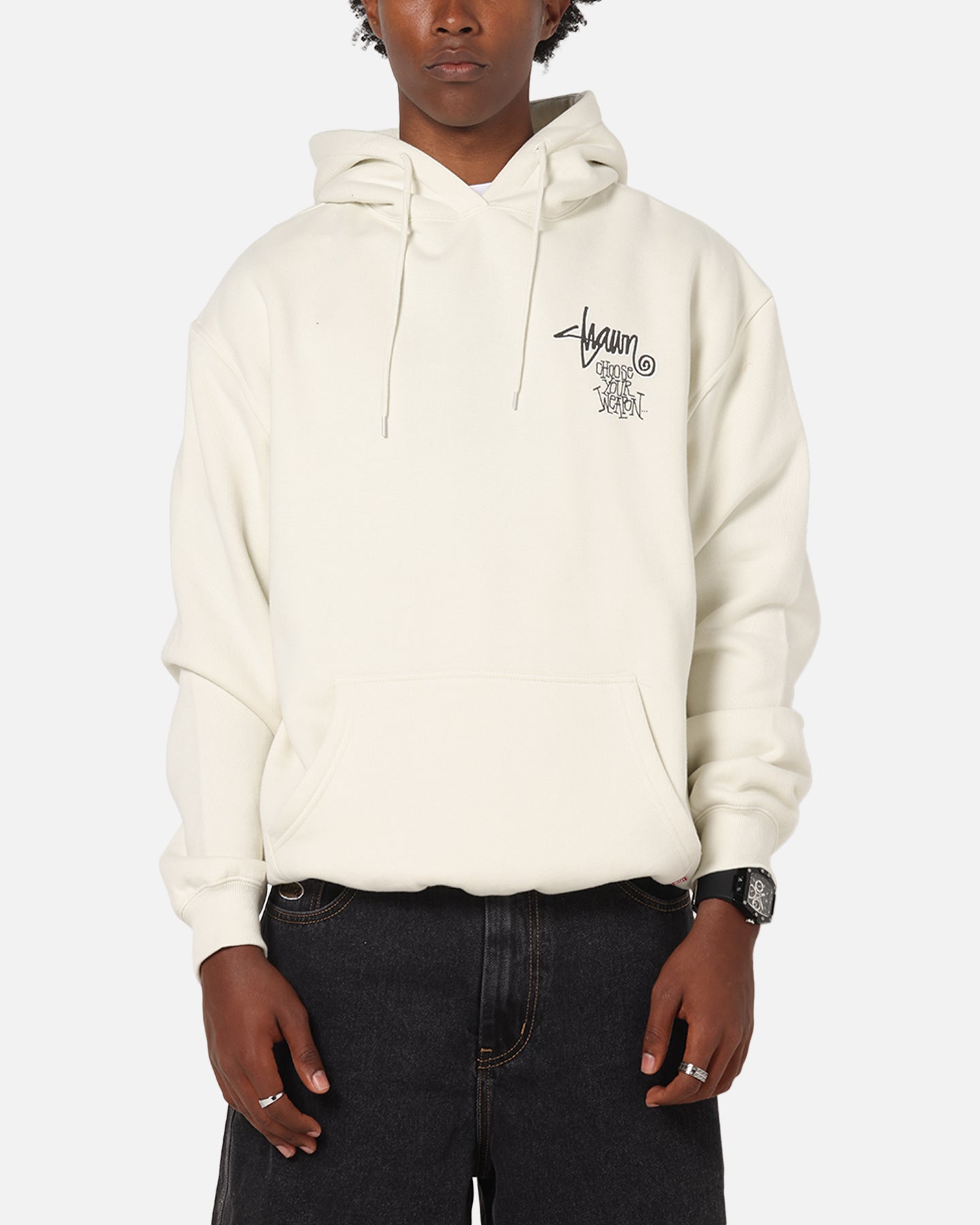 S Double Choose Your Weapon Hoodie Washed White | Culture Kings US