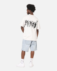 S Double People Stripe T-Shirt Pigment Grey