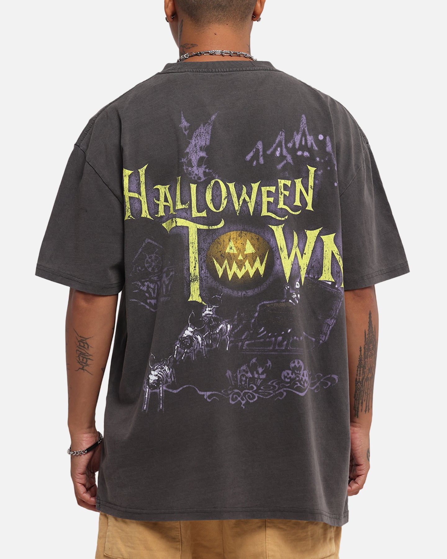 Goat Crew Disney Kingdom Hearts Halloween Town Heavy T-Shirt Black
