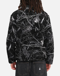 X-Large Camo Reversible Sherpa Jacket Black