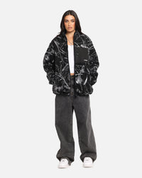 X-Large Camo Reversible Sherpa Jacket Black