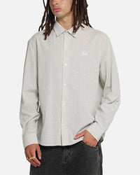 X-Large Oxford Script Button Up Shirt Olive