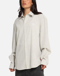 X-Large Oxford Script Button Up Shirt Olive