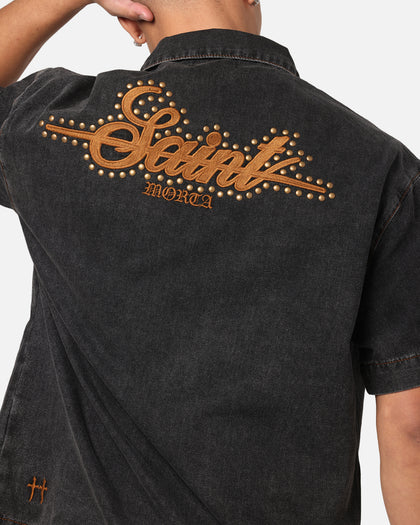 Saint Morta Rodeo Drive Button Up Shirt Black
