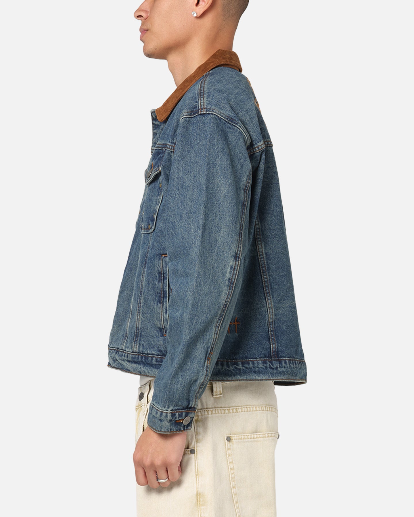 Saint Morta Rodeo Drive Denim Jacket Dirty Blue | Culture Kings US