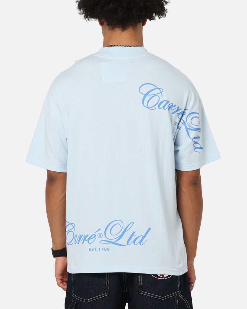 Carre Side Script Oversized T-Shirt Baby Blue | Culture Kings US