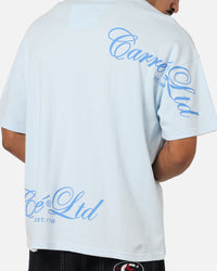 Carre Side Script Oversized T-Shirt Baby Blue