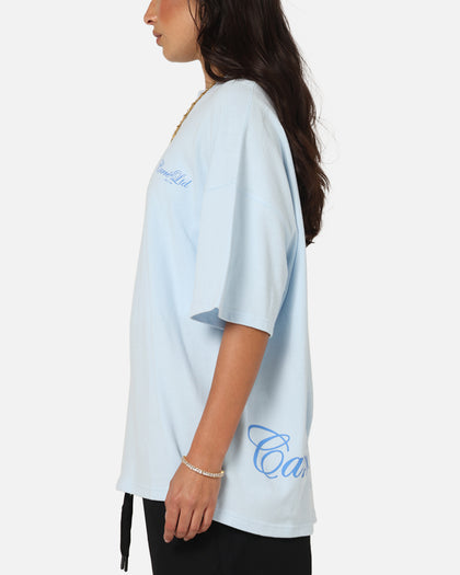 Carre Side Script Oversized T-Shirt Baby Blue