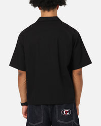 Carre Hand Picked Button Up Shirt Black