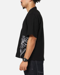 Carre Hand Picked Button Up Shirt Black