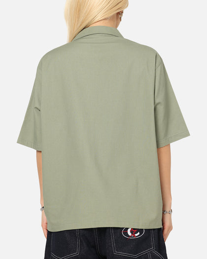 Carre Hand Picked Button Up Shirt Green