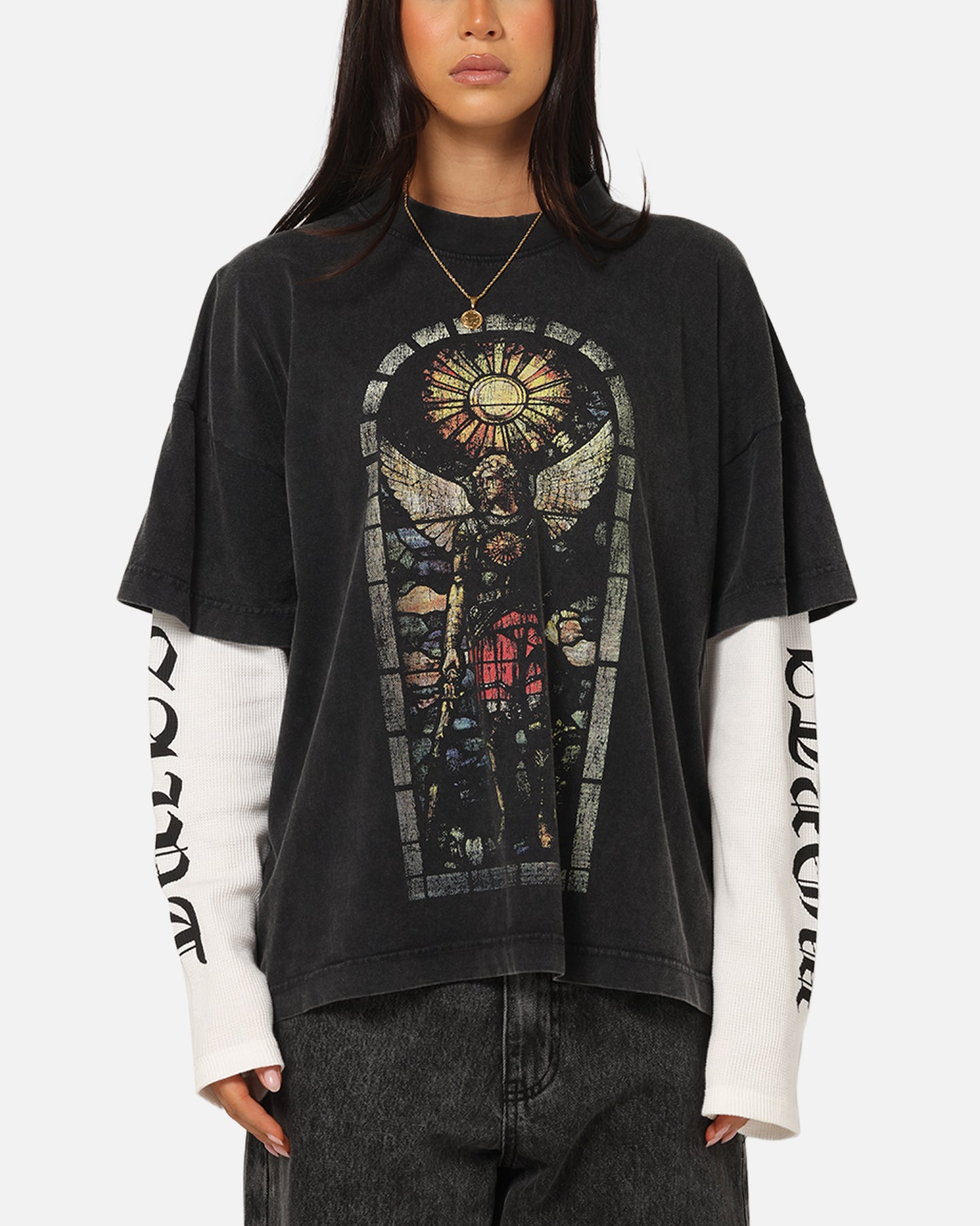 SAINT M×××××× TATOO DW_LS TEE XL SAINT Mxxxxxx Long Sleeve T-shirts for Men | MR PORTER