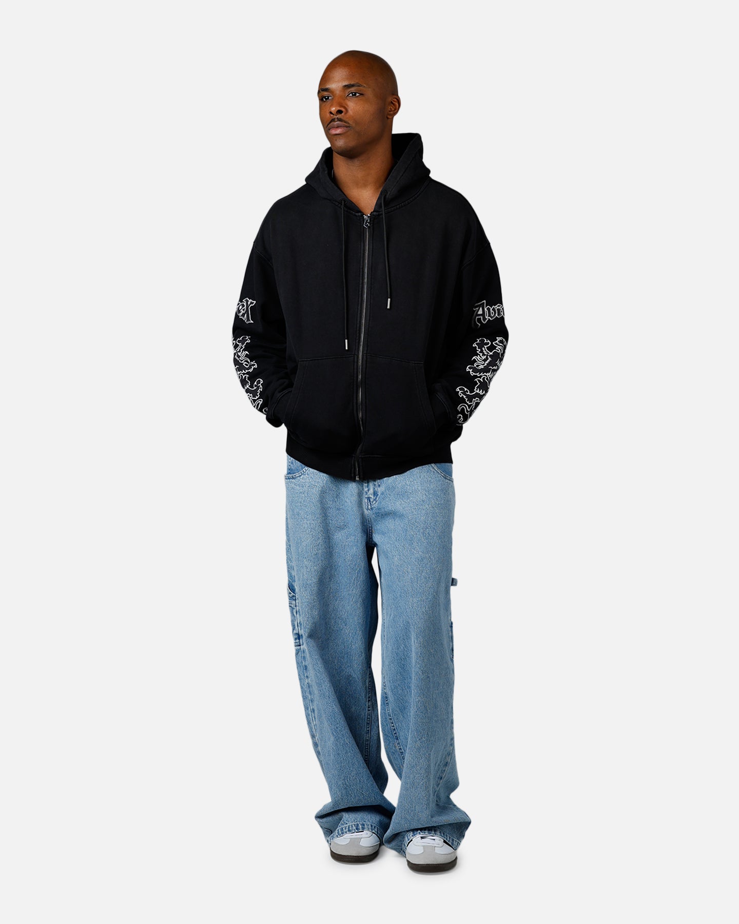 Avirex Goth Zip Hoodie Black | Culture Kings US