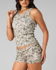 Loiter Women's Bullrush Cropped Tank Digi Camo