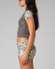 Loiter Women's Opaque Baby T-Shirt Black/Camo