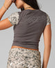 Loiter Women's Opaque Baby T-Shirt Black/Camo