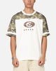 Carre Star Shooter Panelled T-Shirt Off White/Woodland Camo