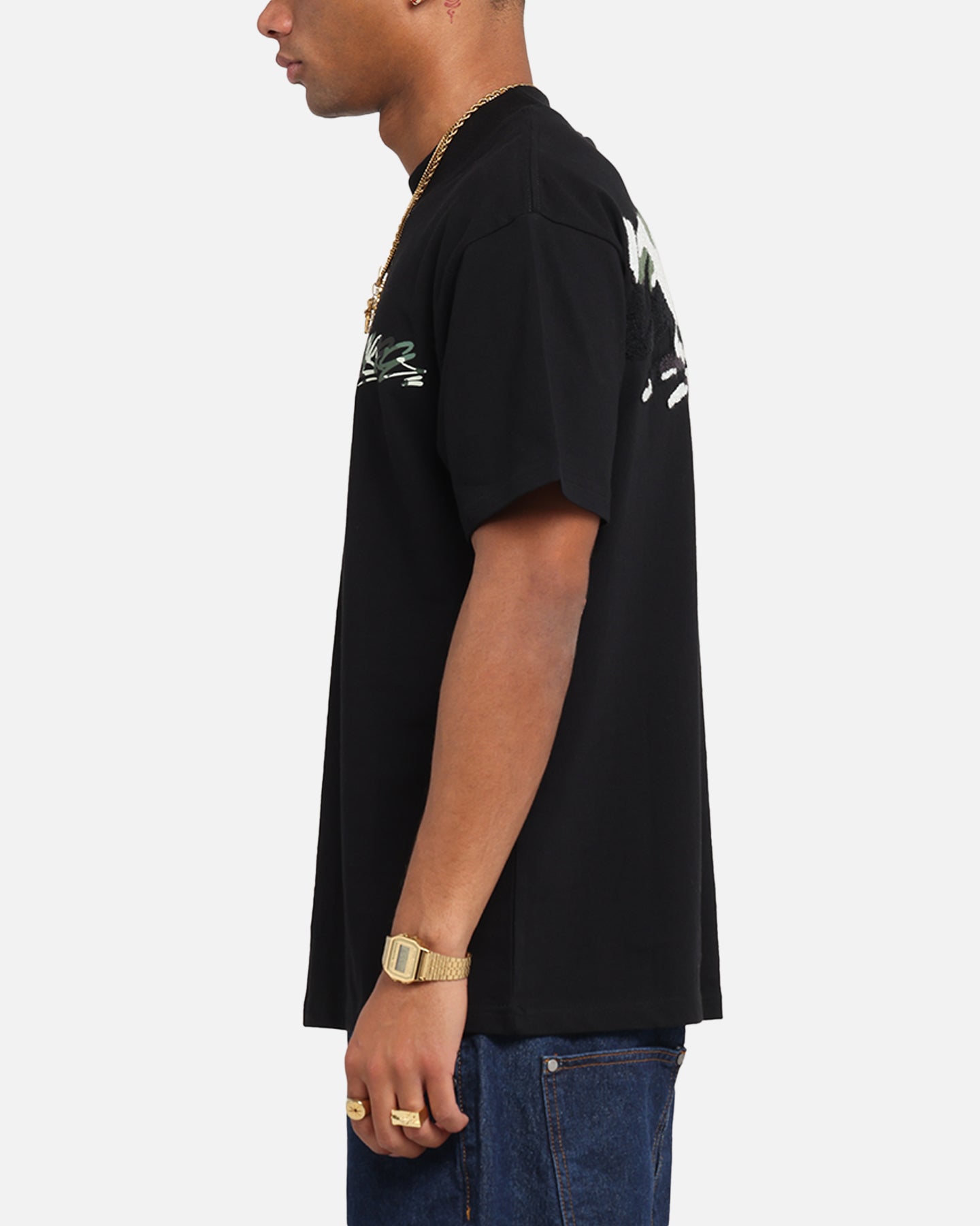 Carre Tag Mockneck T-Shirt Black | Culture Kings US