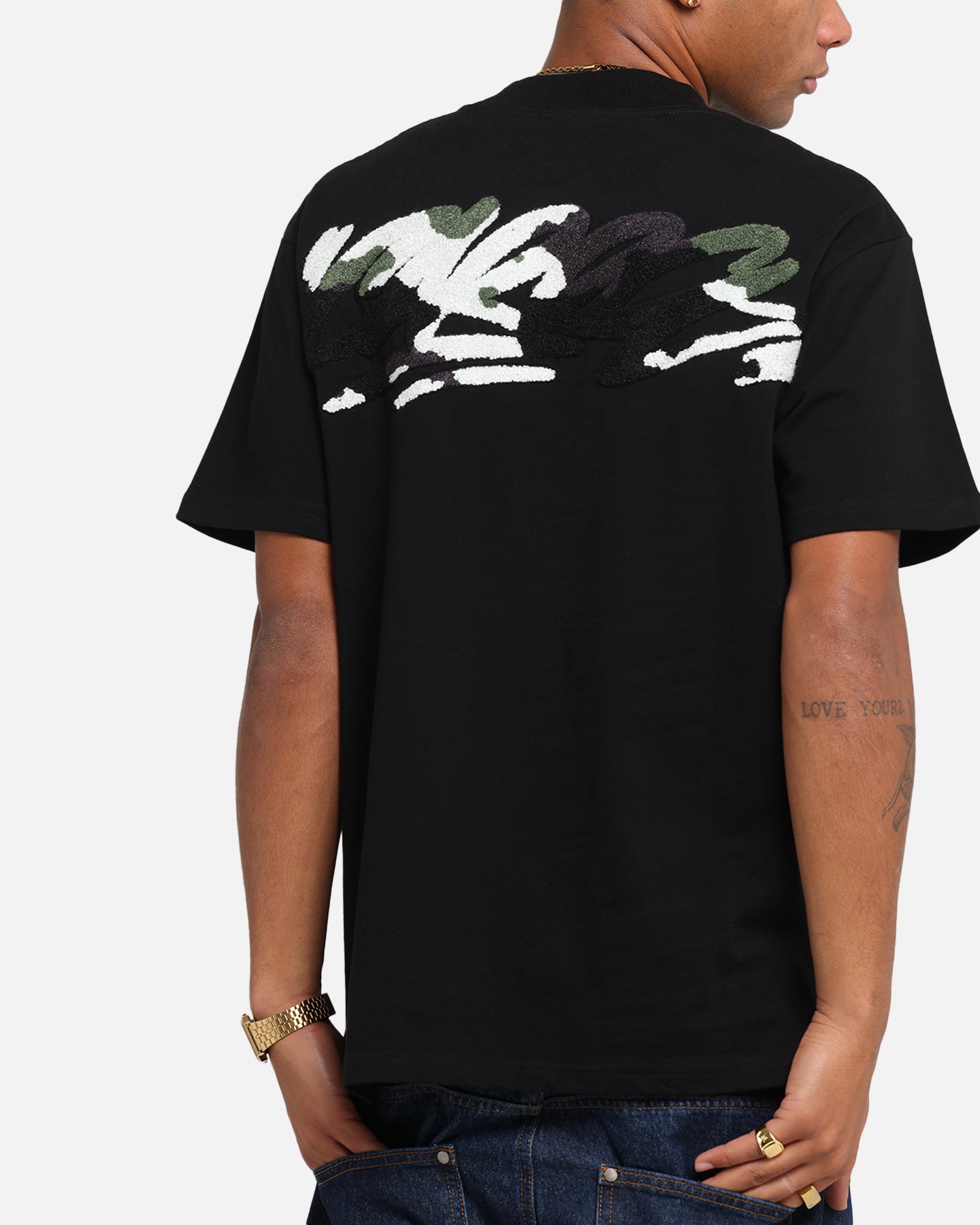Carre Tag Mockneck T-Shirt Black | Culture Kings US