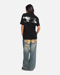 Carre Tag Mockneck T-Shirt Black