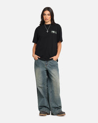 Carre Tag Mockneck T-Shirt Black