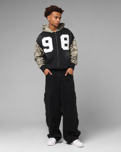Loiter Cosmos Zip Hoodie Black/Camo