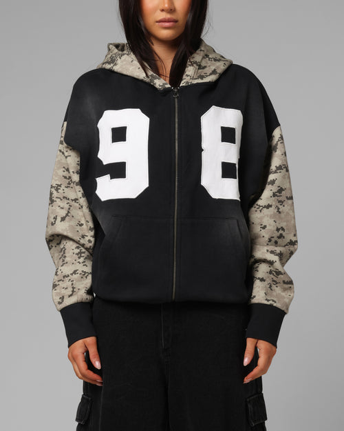 Loiter Cosmos Zip Hoodie Black/Camo