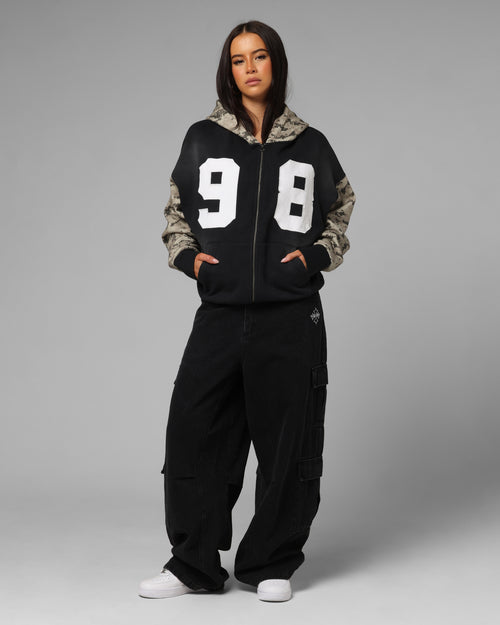 Loiter Cosmos Zip Hoodie Black/Camo