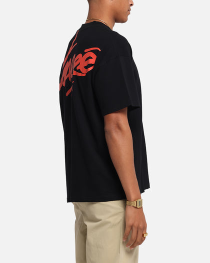 Carre Graffiti Oversized Ringer T-Shirt Black/Red