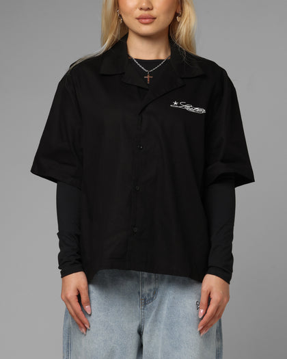 Loiter Daytona Button Up Shirt Black