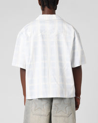 Loiter Daytona Button Up Shirt Blue Check