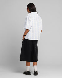 Loiter Daytona Button Up Shirt Blue Check