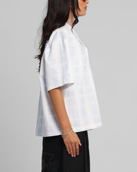 Loiter Daytona Button Up Shirt Blue Check