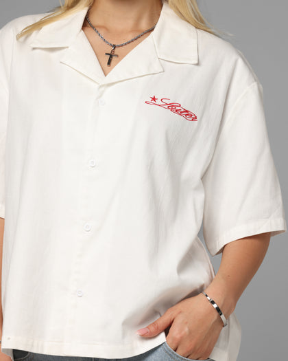 Loiter Daytona Button Up Shirt White