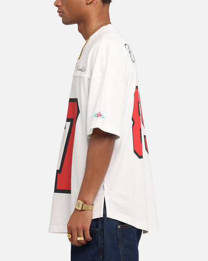 Carre Hitta Grid Iron T-Shirt Off White/Red