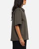 Carre Workwear Zip Up Shirt Khaki