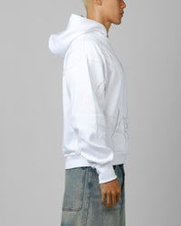 Loiter Opaque Rhinestone Premium Hoodie Off White