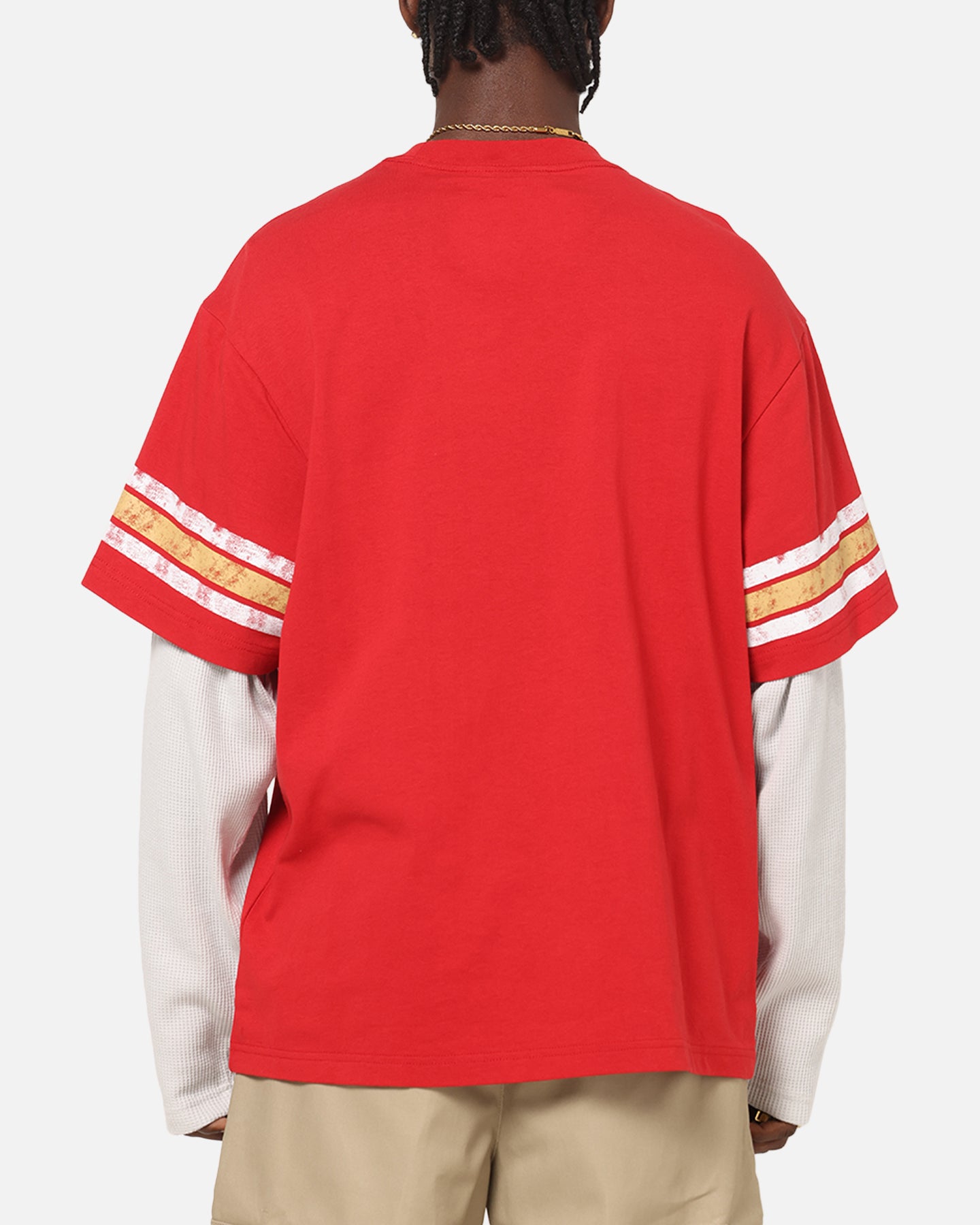Mitchell & Ness San Francisco 49ers Waffle Mock Layer Long Sleeve