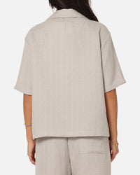 XXIII Textured Button Up Shirt Stone