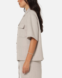 XXIII Textured Button Up Shirt Stone