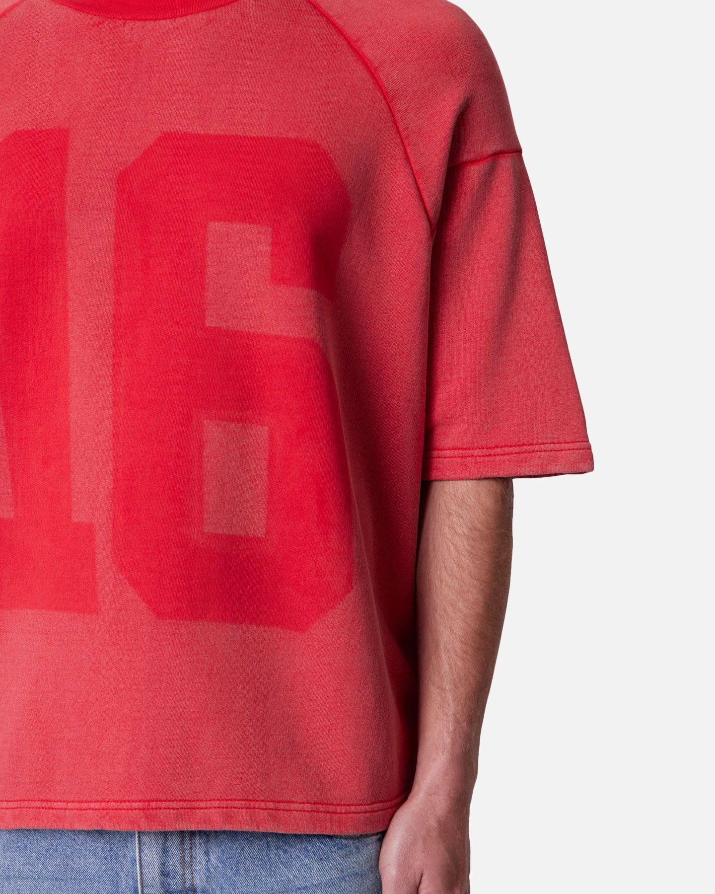 MNML Vintage Raglan Terry Jersey Red | Culture Kings US