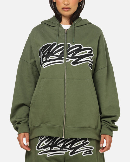 Carre Terrace Zip Hoodie Olive