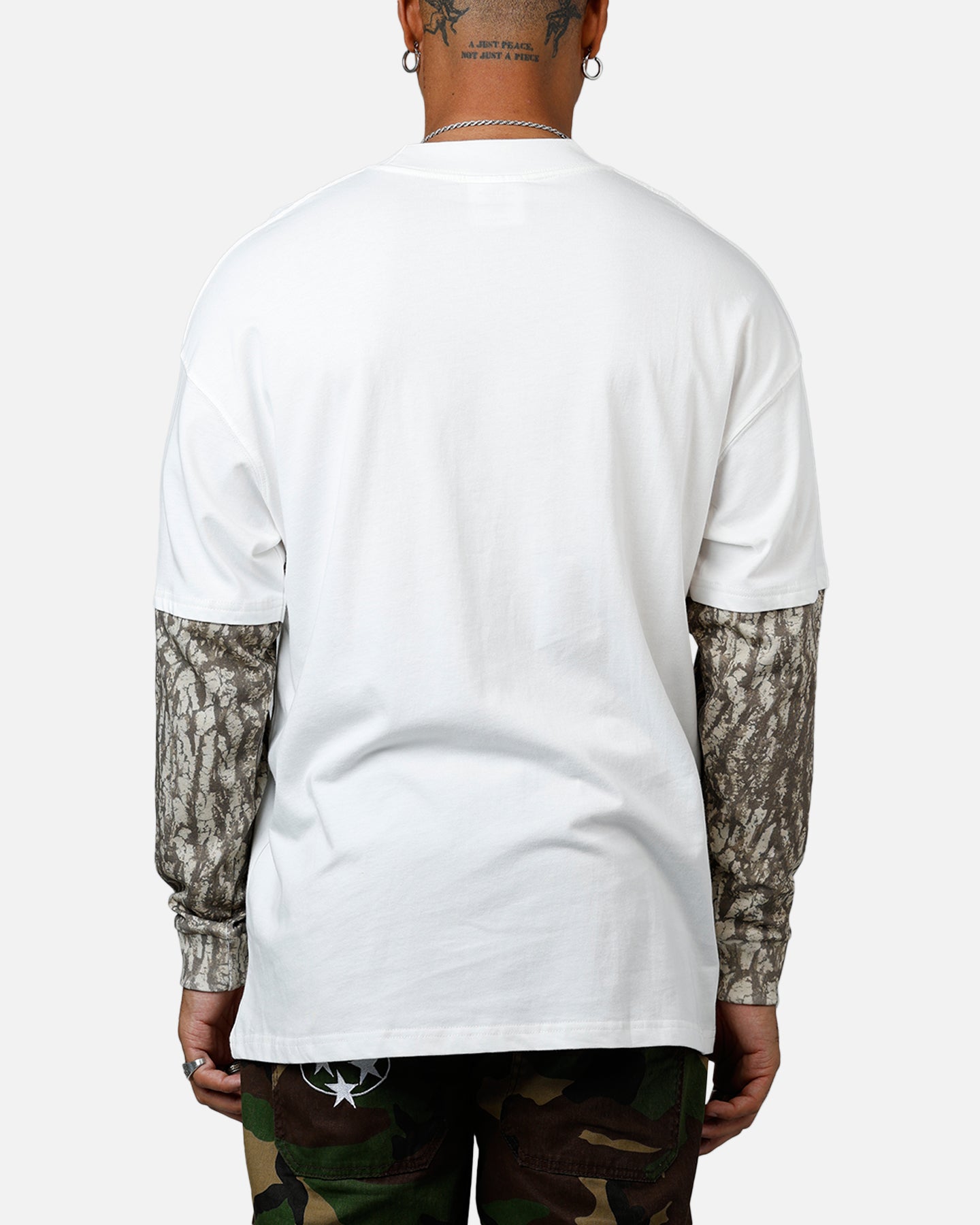 Carre Graffiti Layered Long Sleeve T-Shirt Off White | Culture