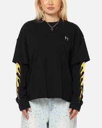 Saint Morta La Flame Long Sleeve T-Shirt Black