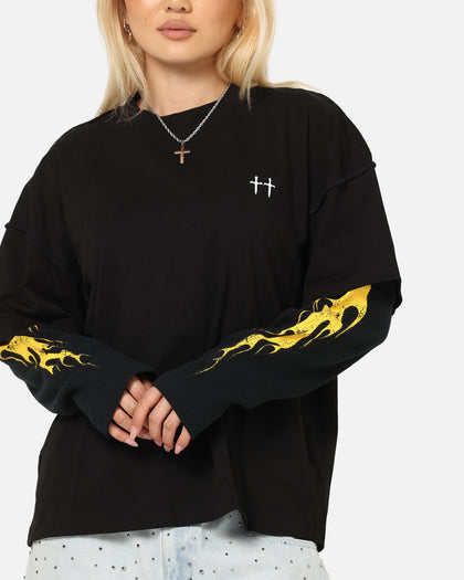 Saint Morta La Flame Long Sleeve T-Shirt Black