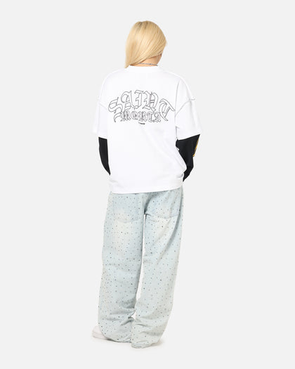 Saint Morta La Flame Long Sleeve T-Shirt White/Black