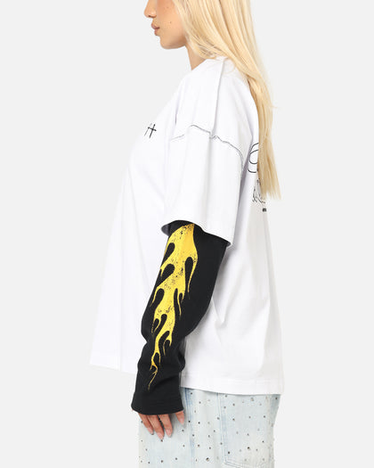 Saint Morta La Flame Long Sleeve T-Shirt White/Black