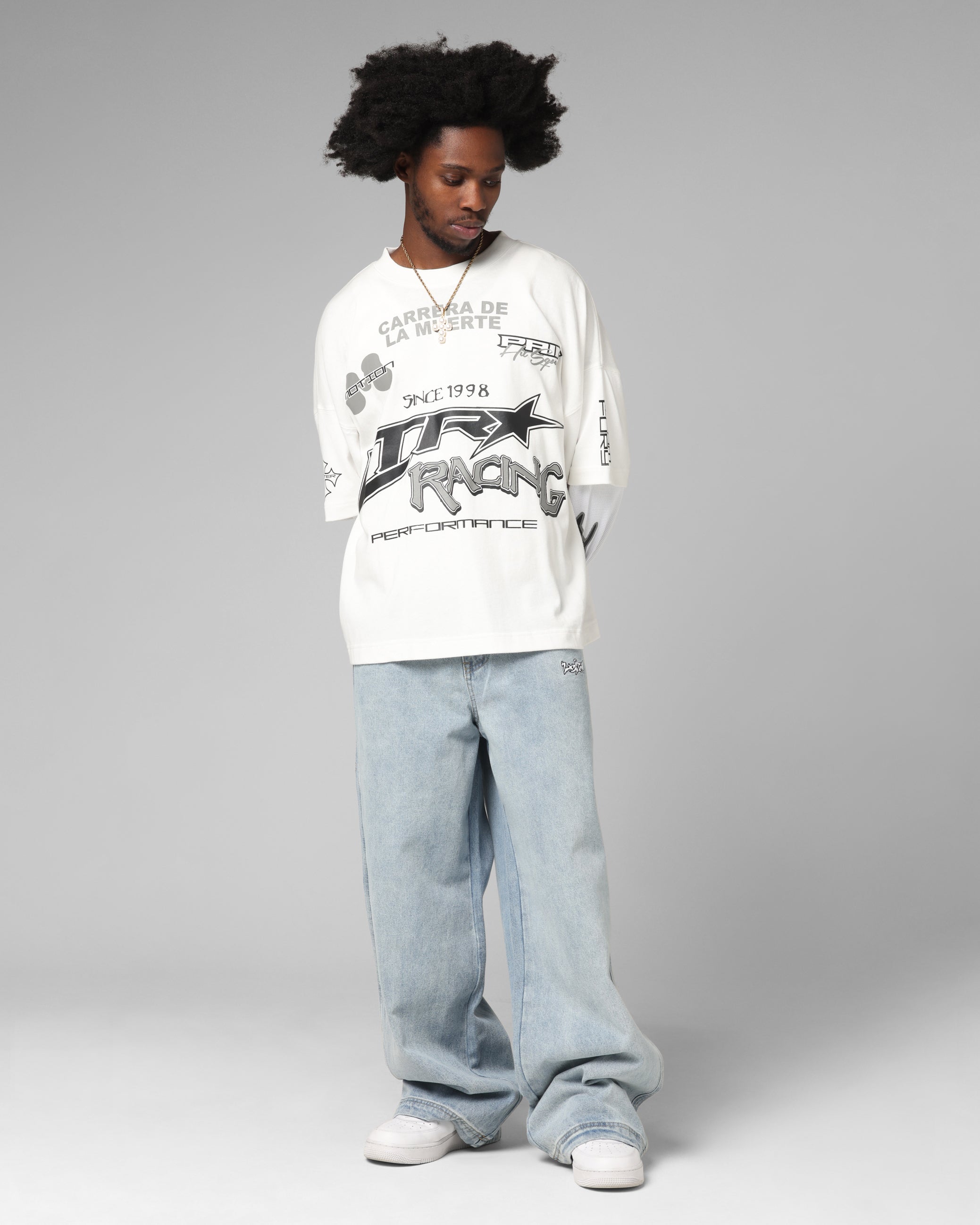 Loiter Performance Layered Long Sleeve T-Shirt Off White | Culture