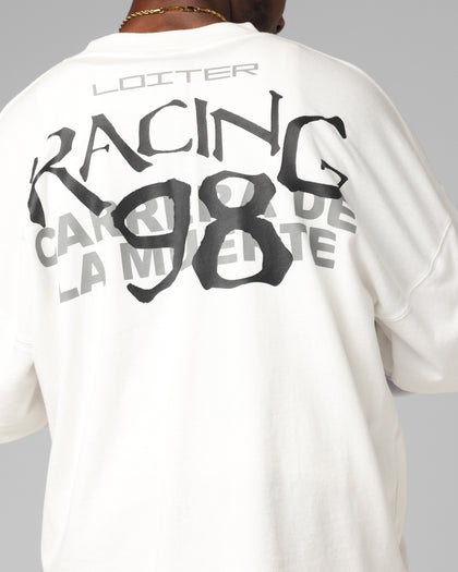 Loiter Performance Layered Long Sleeve T-Shirt Off White
