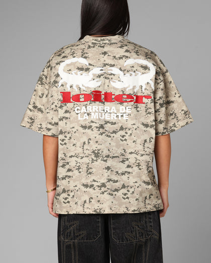 Loiter Bullrush Premium T-Shirt Digi Camo